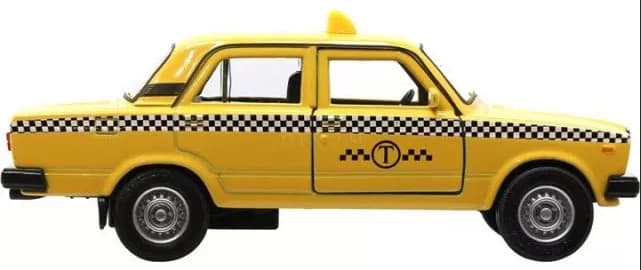 Модель машины Welly Lada 2107 Такси 1:34-39