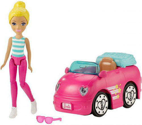 Набор Barbie Автомобиль и кукла, серия В движении
