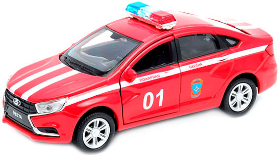 Модель машины 1:34-39 LADA Vesta пожарная охрана