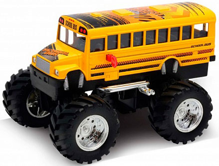 Модель машины Welly School Bus Big Wheel Monster 1:34-39