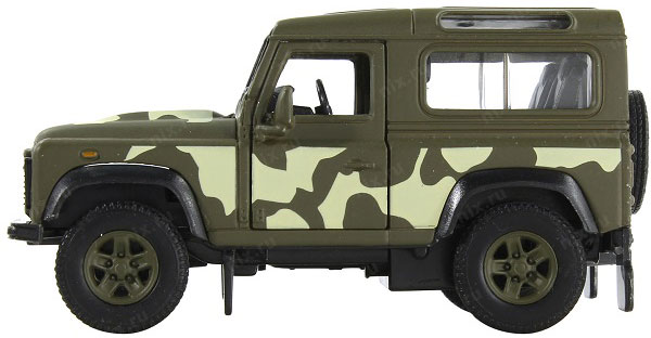 Внедорожник Welly Land Rover Defender военная (42392CM) 1:34