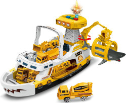Игровой набор Pituso Транспортный корабль-парковка Engineering, 39x13.5x27 см