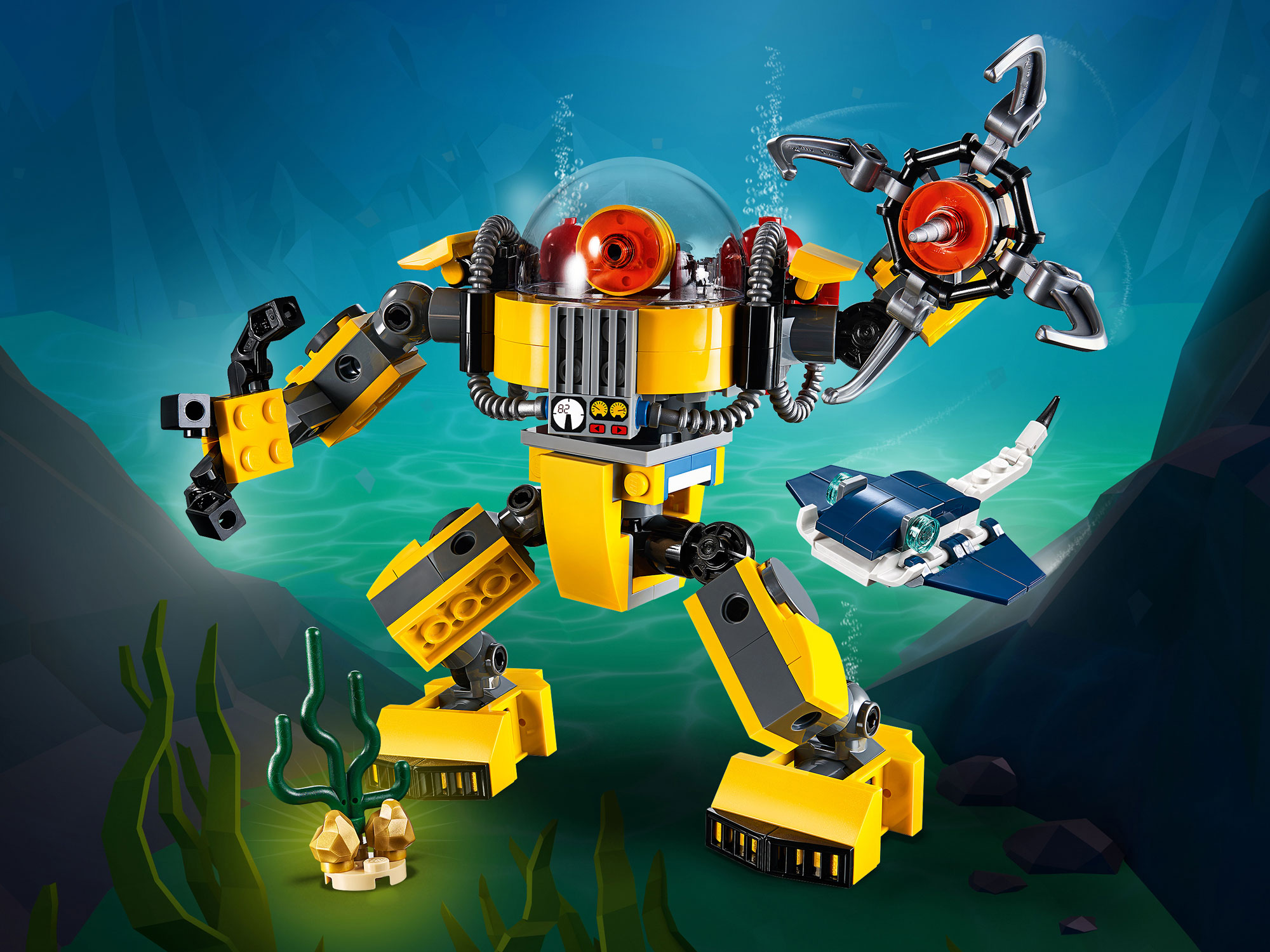 Lego creator best sale 31090 underwater robot