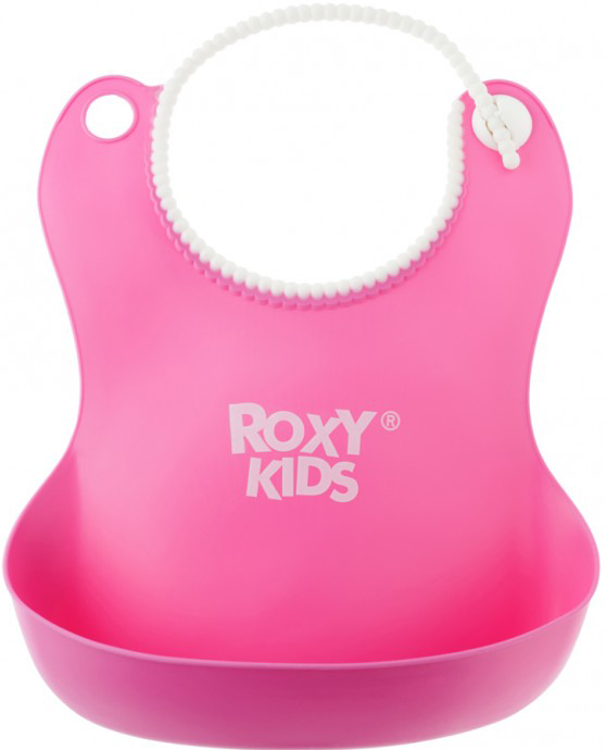 Силиконовый нагрудник для кормления Roxy Kids в ассортименте