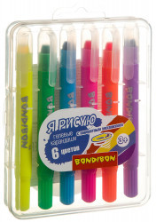 Набор гелевых карандашей для рисования Bondibon 6 цветов