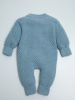 Комбинезон детский Amarobaby Pure Love Wool вязаный, голубой 56