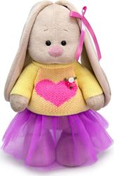 Игрушка мягконабивная Зайка Ми в свитере с сердцем Budi Basa, 25 см