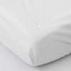 Пеленка-клеенка KiDi на резинке хлопковая с мембраной дышащая, белый 60х120 см