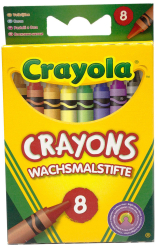 Восковые мелки Crayola 8 цветов