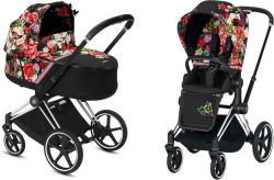 Коляска Cybex Priam Chrome III 2 в 1 FE Spring Blossom dark