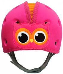 Мягкая шапка-шлем SafeheadBABY Сова розовый