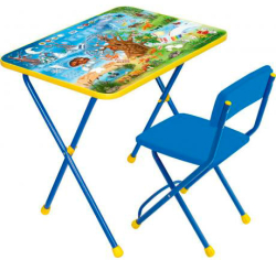 Набор мебели Nika Kids Хочу все знать стол + мягкий стул