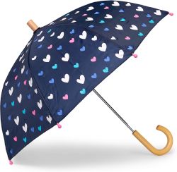 Зонт Hatley синий с сердечками