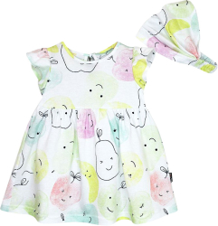 Комплект детский Baby boom платье+повязка, компот 92
