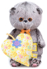 Мягкая игрушка Budi Basa Кот Басик baby с жёлтым сердечком с цветочками 20 см