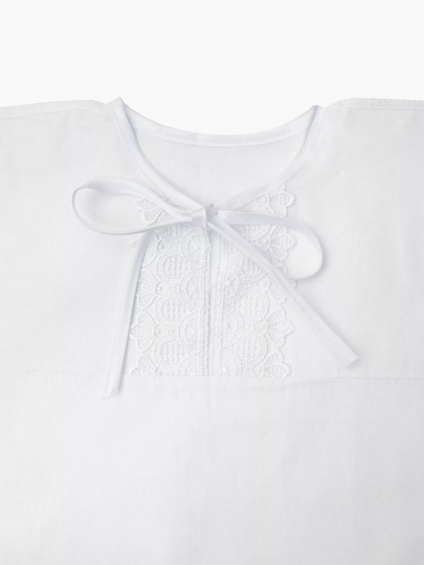Крестильный набор 3 предмета AmaroBaby Little Angel пеленка, рубашечка, чепчик 62