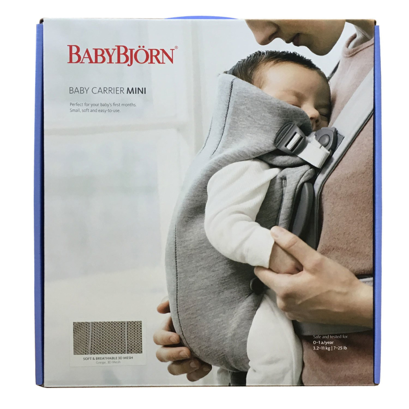 Рюкзак-переноска BabyBjorn Mini Cotton индиго