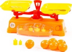 Игровой набор Весы, Чебурашка и крокодил Гена, 6 апельсинов
