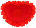 Мягкая игрушка-магнит "Люблю" сердечко с оборкой