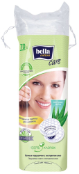 Ватные подушечки Bella cotton care с экстрактом алоэ 70 штук