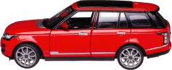 Машина металлическая Range Rover, двери и капот открываются, масштаб 1:24, красная